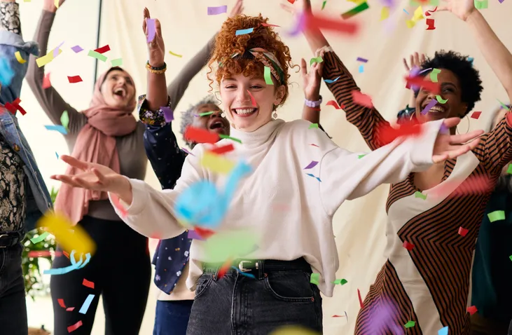 Women celebrating