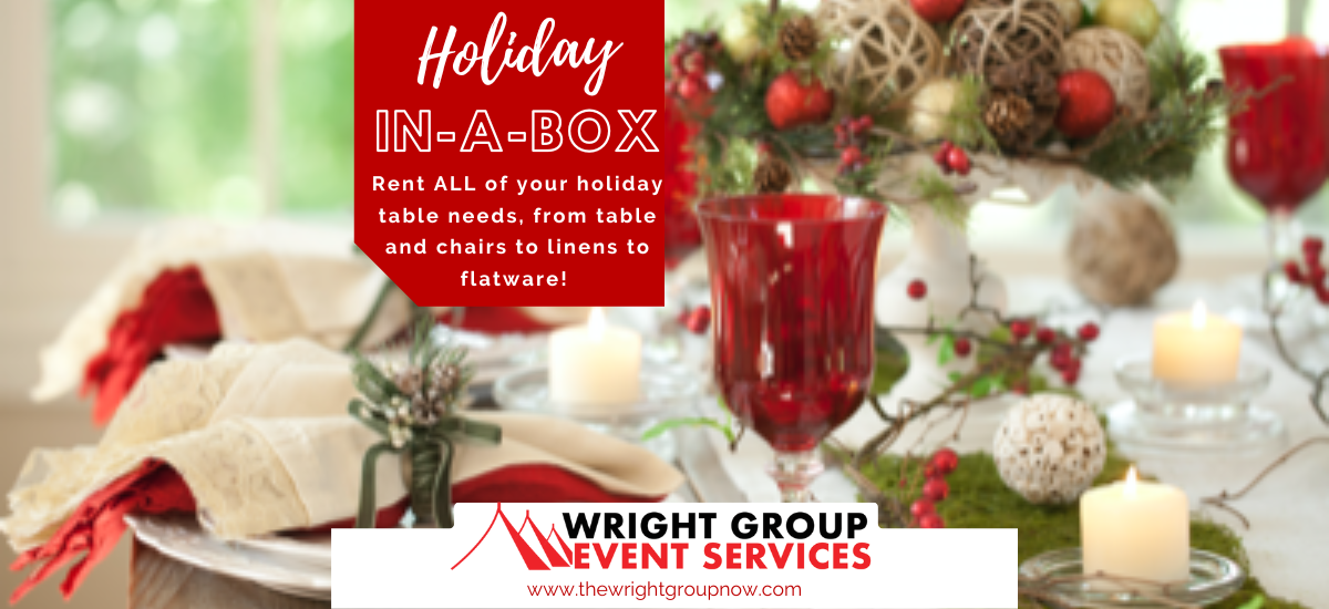 Holiday Table In A Box - Wright Group Event Services