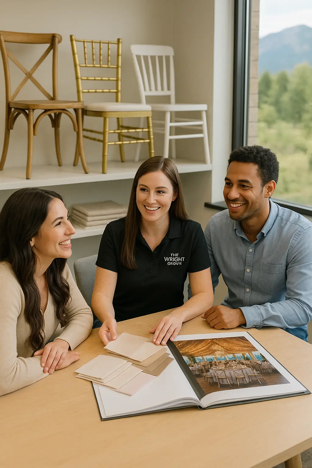 Personalized consultation for Colorado wedding rentals with The Wright Group experts
